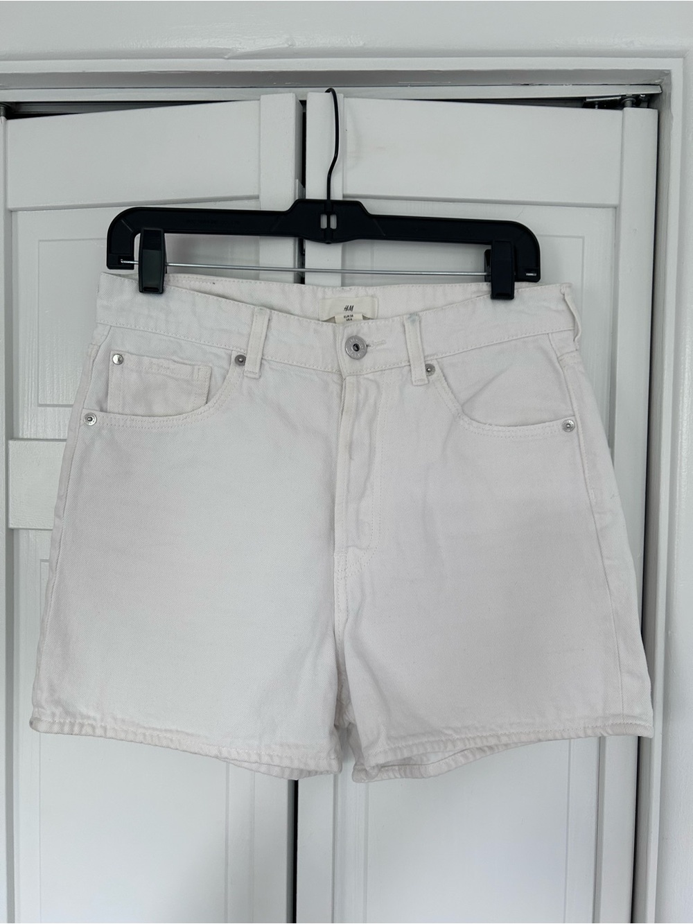 White Denim Shorts